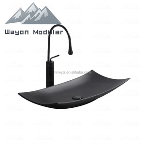 Lavabo <span class=keywords><strong>de</strong></span> Cerámica Curvo <span class=keywords><strong>de</strong></span> Diseño Creativo Wayon para Baño, para Interiores <span class=keywords><strong>de</strong></span> Lujo - Product Image 6