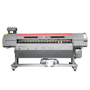 Printer vinil Digital 1.8m, Printer Inkjet ramah lingkungan kecepatan tinggi dengan kepala ganda i3200