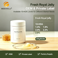 BEEHALL Gelée royale fraîche, ingrédient dérivé de l'abeille, fournisseur en gros, plusieurs grades, support OEM