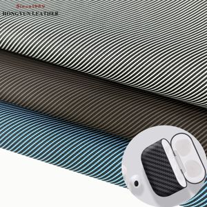 उच्च लचीलापन 0.45 मिमी मोटी कार्बन फाइबर पैटर्न सिंथेटिक पु चमड़े के जलरोधी घर्षण-प्रतिरोधी पर्यावरण अनुकूल नरम पैकिंग - Product Image 1