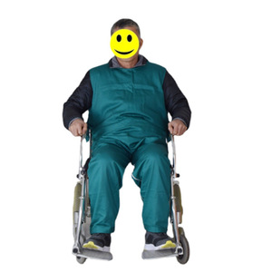 Safety Clothing Cotton <b>Restraint</b> Suit Green Anti Heat Breathable For <b>Bed</b> Care - Product Image 3