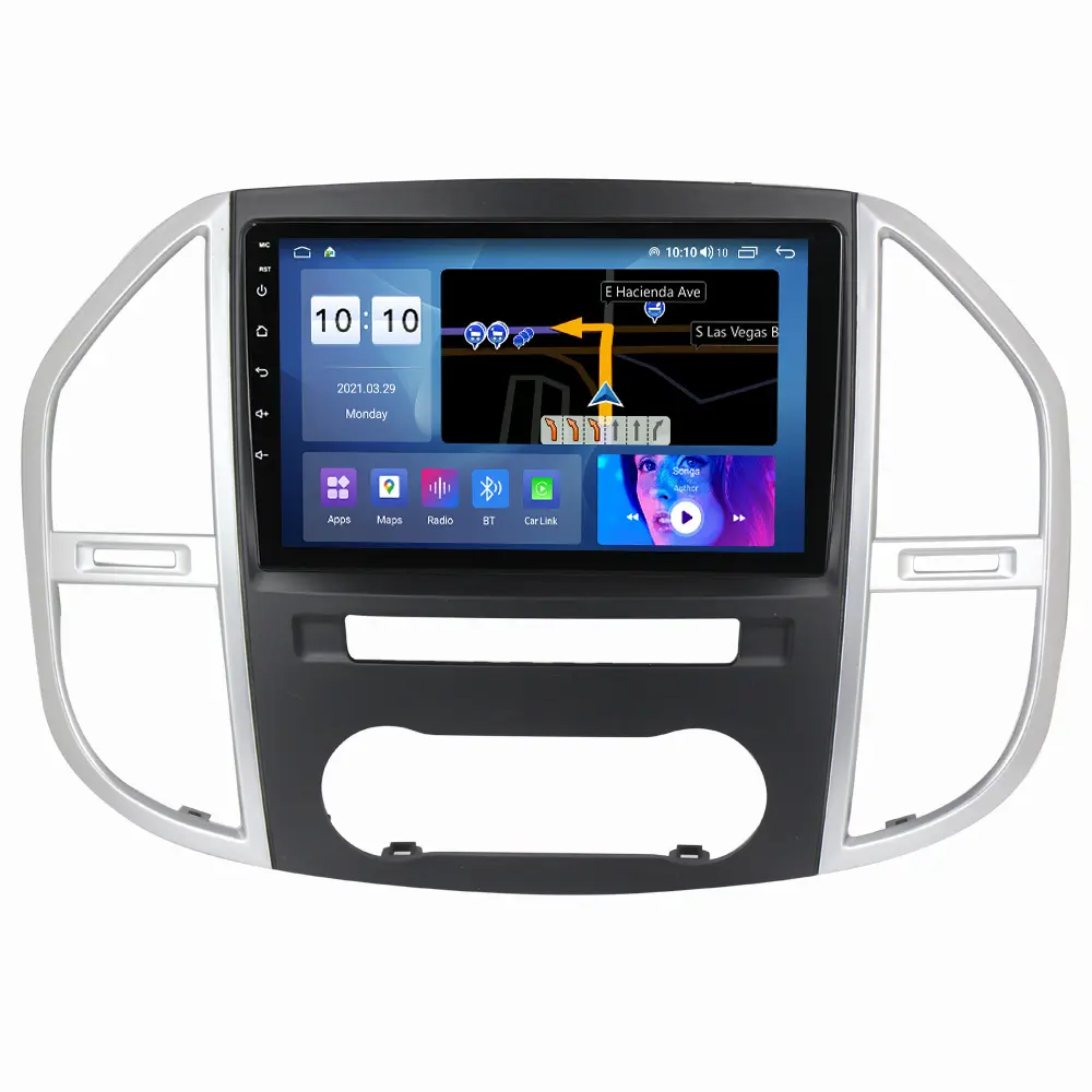 MEKEDE MS 안드로이드 12 8 코어 음성 제어 IPS 자동차 DVD 플레이어 메르세데스 벤츠 비토 3 W447 2014-2020 BT 와이파이 라디오 스테레오 GPS