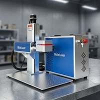 Marqueur laser à fibre JPT MOPA haute puissance, gravure profonde 2.5D, marquage couleur acier inoxydable, mise au point automatique, type divisé