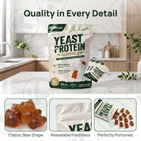 Gummies protéinés à la levure naturelle, haute teneur en protéines, soutien énergétique, sans gluten, certifiés GMP, minéraux et vitamines – Vente chaude OEM/ODM