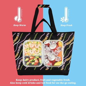 Aloha Collection Reusable Cooler Bag Custom Printed Logo Insulated Grocery Shopping Bag Hawaii Large Tote Bag With Zipper - Product Image 4