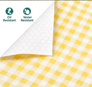 Экологически безопасная одноразовая перерабатываемая пищевая бумага для обертывания гамбургеров и сэндвичей, жиронепроницаемая, с восковым покрытием, для упаковки продуктов. - Product Image 3