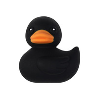 Perles focales en silicone en forme de canard de dessin animé, perles intercalaires 3D stéréo pour porte-clés, chaînes de téléphone, artisanat fait main, en vrac