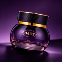 Pot en verre de luxe 30g/50g avec couvercle, emballage cosmétique pour crème visage, baume, pommade, huile végétale