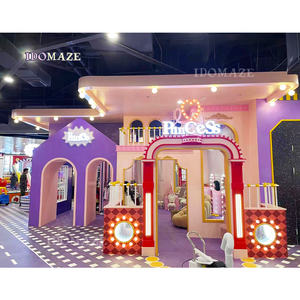 Aire de jeux intérieure haut de gamme pour bébé <span class=keywords><strong>princesse</strong></span> avec matériaux antidérapants en bois et PVC, capacité de 500 kg - Product Image 1