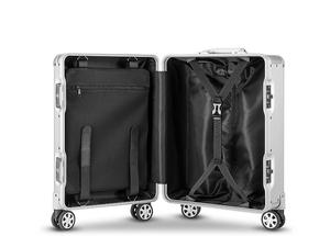 <span class=keywords><strong>Valise</strong></span> à roulettes lisse en Aluminium 100%, <span class=keywords><strong>valise</strong></span> à <span class=keywords><strong>cabine</strong></span>, <span class=keywords><strong>valise</strong></span> à roulettes, <span class=keywords><strong>bagage</strong></span> en Aluminium - Product Image 3