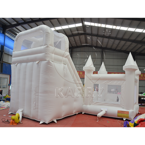 Casa <span class=keywords><strong>de</strong></span> rebote blanca para niños <span class=keywords><strong>de</strong></span> fiesta <span class=keywords><strong>de</strong></span> boda Castillo hinchable blanco con tobogán y pozo <span class=keywords><strong>de</strong></span> <span class=keywords><strong>bolas</strong></span> - Product Image 5
