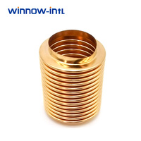Accouplement de soufflet d'étain de cuivre de tuyau de tube ondulé en laiton flexible métallique
