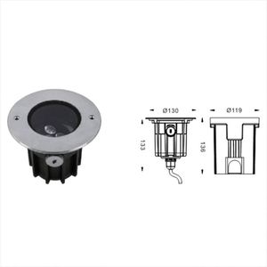 Thép không gỉ vòng các loại ngầm phù hợp không thấm nước IP65 3 wát <span class=keywords><strong>LED</strong></span> inground <span class=keywords><strong>LED</strong></span> ánh sáng - Product Image 4