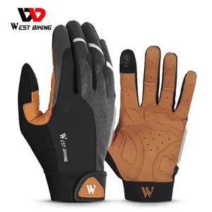 WEST BIKING Winter Motorcycle Riding Gloves Touch Screen Motocross Racing Waterproof Protective Full Finger Bicycle Gloves