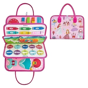 Série rose éducation précoce Montessori jouets en gros bébé occupé <span class=keywords><strong>cartables</strong></span> pour filles comme cadeauxAutres sacs à usage spécial - Product Image 3