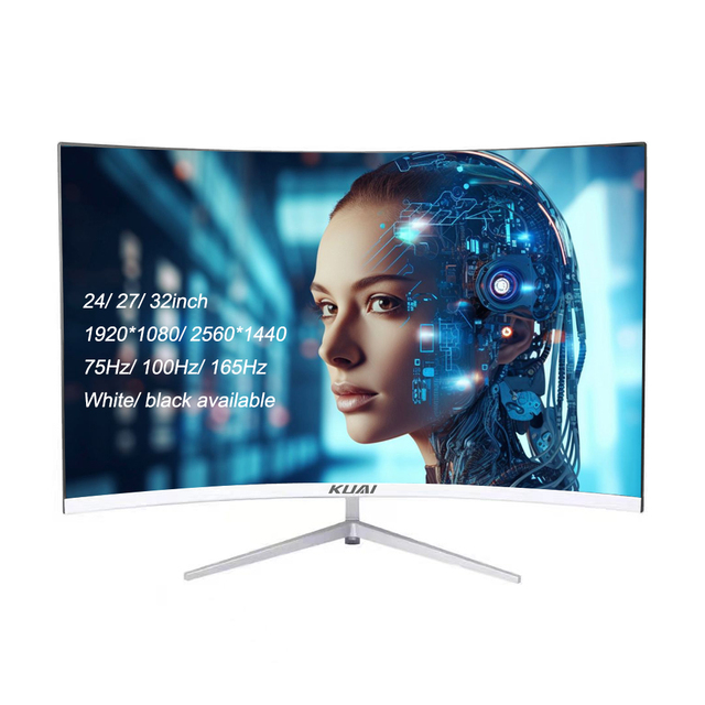 Curved Gaming Monitor 2800R 2K QHD 75Hz-165Hz IPS Panel Anti-Blue Light DP Desktop PC Monitor for Business & Gaming
