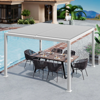 Pergola Motorisierter Patio Aluminium wasserdichte Gartenmöbel Außendach Schauroberfläche Pergola Bioclimatique