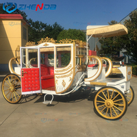 Chariot royal classique de luxe blanc haut de gamme personnalisé avec climatiseur/chariot électrique de tourisme européen