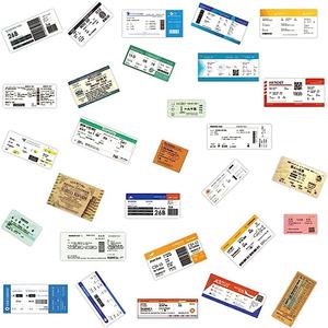 Usine originale personnalisée impression couleur Jazeera AIR carte d'embarquement billets d'avion billets d'avion <span class=keywords><strong>pas</strong></span> <span class=keywords><strong>cher</strong></span> - Product Image 3