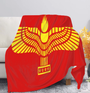 Manta de Franela Personalizada con Bandera Siria Arábiga 2026, Venta al por Mayor, Alta Calidad, Fabricación Personalizada - Product Image 1