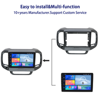Meihua gros voiture Android Radio navigateur cadre pour 9 pouces FIAT TORO 2016-2019 Kit tableau de bord Fascia panneau