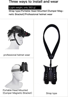Appareil de vision nocturne numérique infrarouge avec caméra Enregistrement vidéo 4K NVG Lunettes de vision de nuit montées sur casque