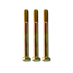 สกรูหัวหกเหลี่ยมเกลียวเต็ม M10*50 มม. สีเหลืองชุบสังกะสี คลาส 5.8 คลาส 4.8 ชุบสังกะสี  สกรูเกลียวครึ่งแบบกำหนดเอง - Product Image 4