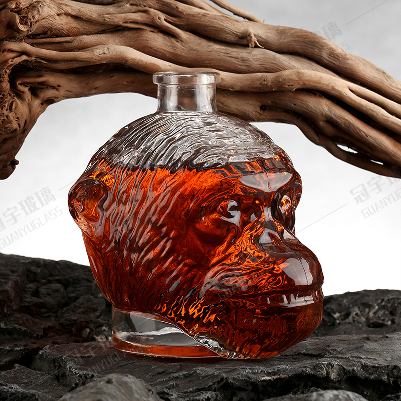 Durable et tendance bouteille de vin de singe pour les emballages liquides