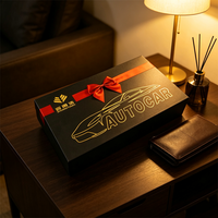 Coffret cadeau d'outils d'urgence pour voiture avec logo personnalisé, kit cadeau d'entreprise, accessoires de voiture, boîte cadeau en papier rigide avec insert en mousse EVA