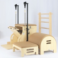 Silla y Barril de Pilates Combinados, Silla y Barril para Pilates, Combinación de Silla y Barril, Base de Silla de Pilates con Longitud Ajustable
