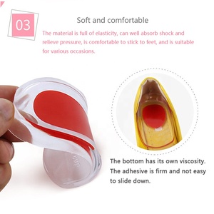 Chất Liệu Gel Và Miếng Đệm Gót Chân Gel Silicon Màu Đỏ, Hồng, Xanh Dương - Product Image 4