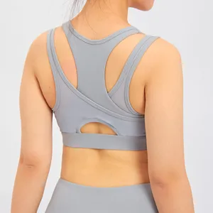 Fábrica de OEM (garantía de comercio) de las mujeres traje de gimnasio deporte Yoga polainas conjunto dos piezas damas entrenamiento ropa de Fitness