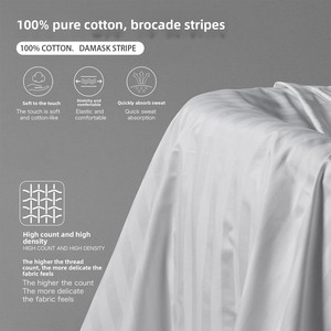 Couette en pur coton, chaude, jacquard, matelassée, rayée, garnie <span class=keywords><strong>de</strong></span> fibres thermiques, toutes saisons, vente en gros, literie - Product Image 2