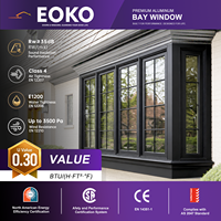 Fenêtres en baie en aluminium certifiées NFRC EOKO, à double vitrage, étanches, pour maison de luxe