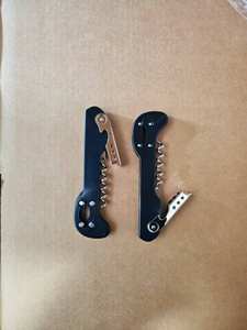 Sacacorchos de Dos <span class=keywords><strong>Pasos</strong></span> Boomerang con Cortador de Papel de Aluminio Integrado y Abrebotellas para Avión - Product Image 5