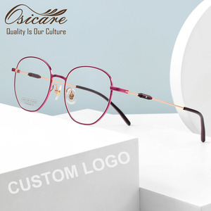 Osicare 2025 Chất lượng cao kacamata Eyewear lens mặt nhật lentes Kính mắt tùy chỉnh Kính mắt phụ nữ Titanium khung quang học - Product Image 1