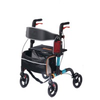 Maison tenir les dispositifs médicaux marcheur support shopping pour les aînés 4 roues déambulateur marcheur avec siège