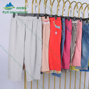 Pantalon de sport court trois quarts pantalons vêtements d'occasion livraison gratuite magasins d'occasion vêtements d'occasion en gros - Product Image 5