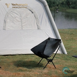 Chaise de camping pliable d'extérieur, cadre en aluminium, tissu Oxford, légère et portable, chaise de jardin 54x66cm avec sac de transport - Product Image 5