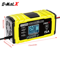 Chargeur de batterie intelligent E-MaLX 12V15A/24V8A pour voiture et moto avec OCP OVP OTP SCP