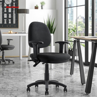 Chaise de bureau ergonomique moderne et confortable en mousse pour le gaming, avec dossier en tissu, hauteur et accoudoirs réglables – Meilleure vente