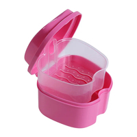 Boîte dentaire en plastique en forme de pomme, LOGO personnalisé, étui de rangement pour protège-dents, boîte de retenue pour prothèses dentaires, étui en plastique pour vidange d'eau