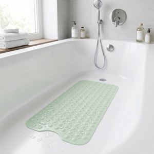 Anti-Slip PVC Bath & Toilet Supplies Long 40 X 100cm Shower Floor Mat with <b>Suction</b> Cup Customized Color - Product Image 1