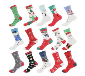 Bas <span class=keywords><strong>de</strong></span> <span class=keywords><strong>noël</strong></span> pour hommes et femmes, chaussettes imprimées sur mesure, Tube <span class=keywords><strong>de</strong></span> <span class=keywords><strong>noël</strong></span> - Product Image 1