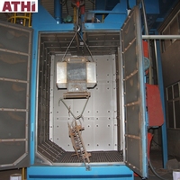 Machine de sablage à billes abrasives de type crochet électrique la plus vendue, sablage à billes d'acier pour le nettoyage de la rouille métallique - Marque ATHI
