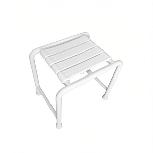 Taburete de Baño Blanco Cuadrado Plegable de 50 cm para Uso con Bidé - Product Image 3