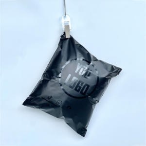 Custom UV Print Logo Biodegradable Christmas Packaging Package Polythene Courier Poly Mailer Shipping Mailing Bags for Tshirt - Product Image 1