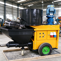 Machine à projeter le mortier automatique efficace pour le plâtrage du ciment sur les murs et plafonds intérieurs et extérieurs