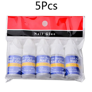 Juego de 5 Botellas de Pegamento Acrílico de Secado Rápido de 3g para Uñas, Líquido Transparente, Herramientas de Decoración con Puntas de Uñas de Gran Encanto - Product Image 4