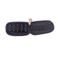 Kit de pochette à huile portable pour porte-clés, pochette d'échantillons d'huiles essentielles, convient à 10 flacons, mousqueton de voyage, petite pochette aromatique zippée, flacons de 2-3 ml